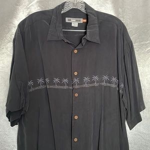 Quiksilver Edition - Men’s Hawaiian short sleeve - navy blue, size L